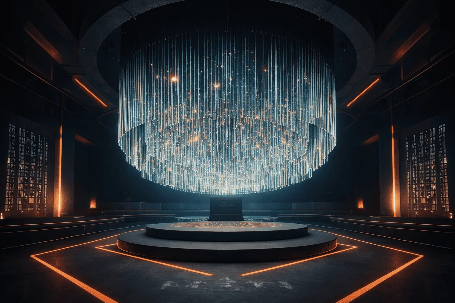 Premium nightclub interior at The Ave Philadelphia featuring modern lighting design and luxury event space